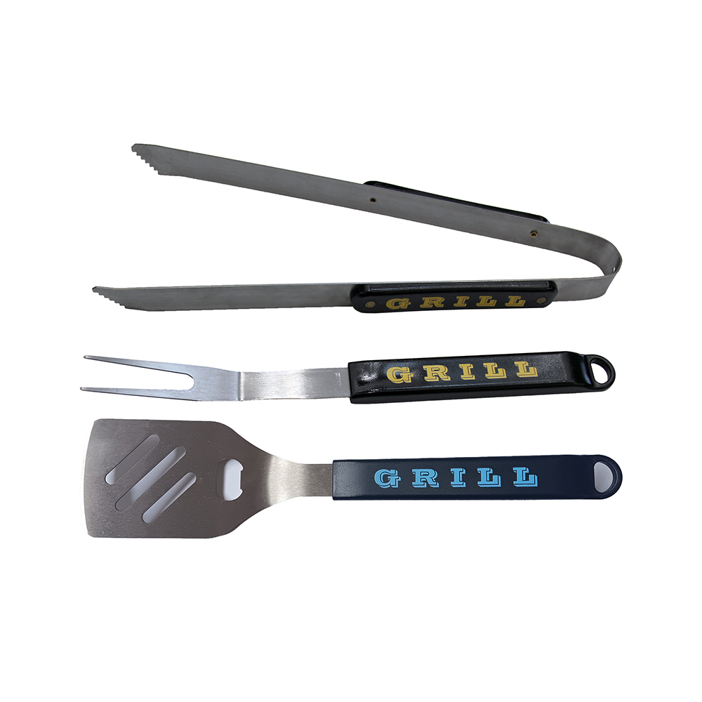 Garfo para churrasco com cabo de plástico