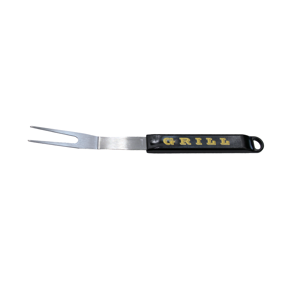 Garfo para churrasco com cabo de plástico