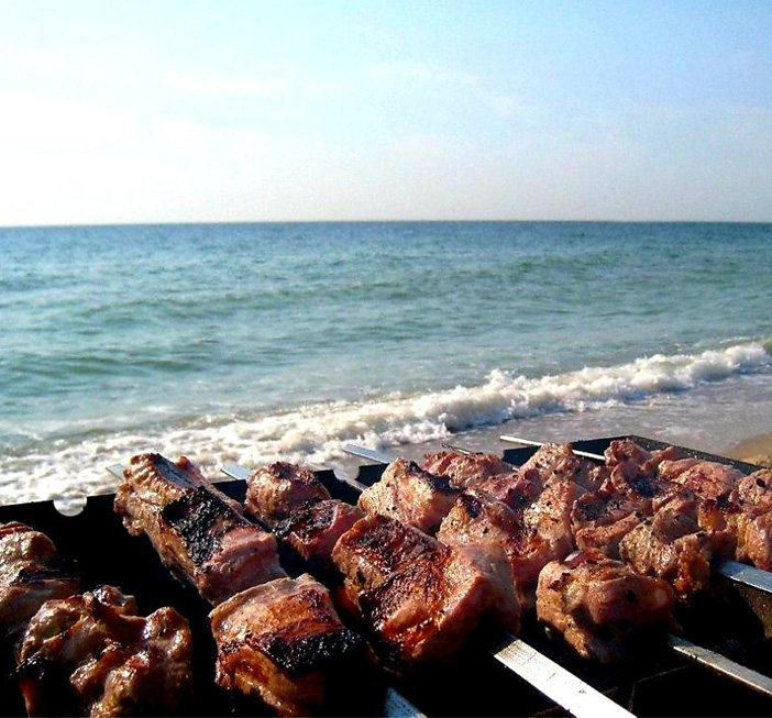 Churrasco na praia